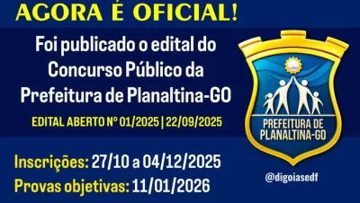 Concurso Público em Planaltina de Goiás