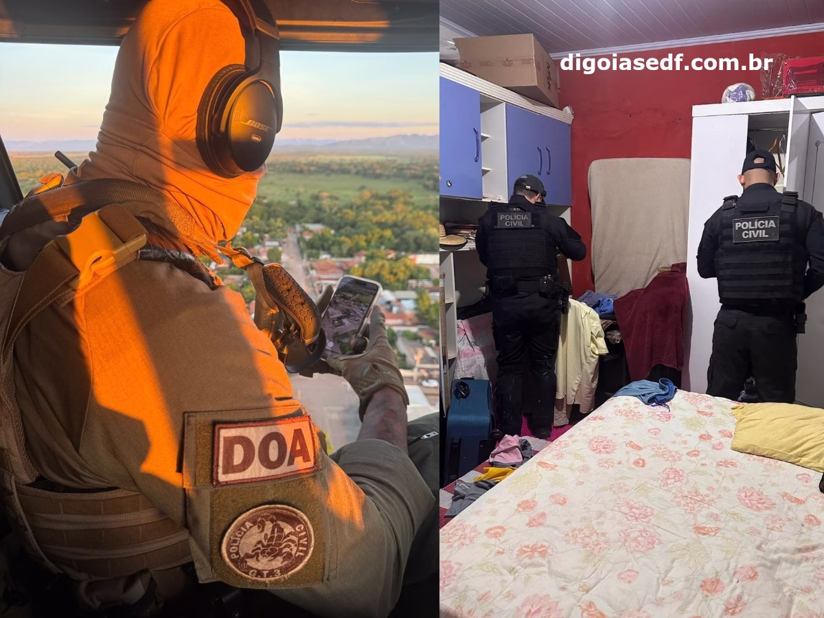 Polícia Civil cumpre 15 mandados e prende suspeito por tráfico em Flores de Goiás