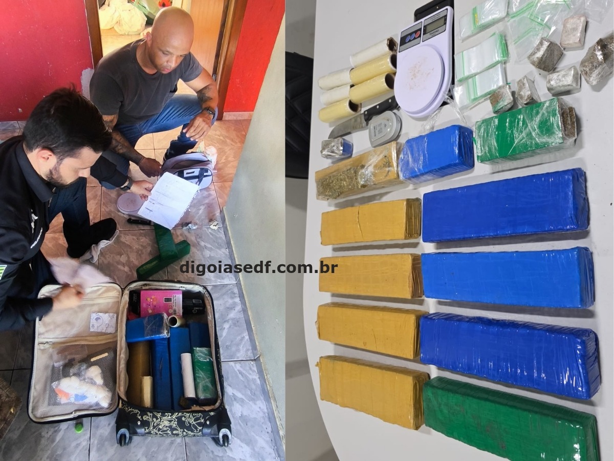 Polícia Civil apreende drogas em casa próxima a escola em Formosa