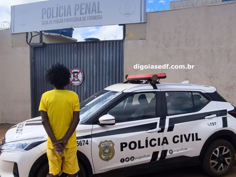 Polícia Civil prende foragido condenado por homicídio, roubo e tráfico em Formosa
