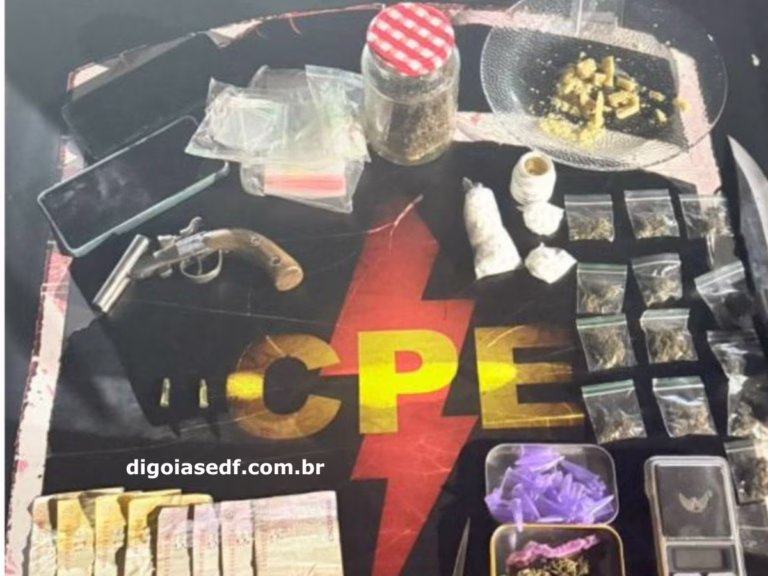 CPE prende homem acusado por tráfico de drogas e posse ilegal de arma de fogo em Formosa