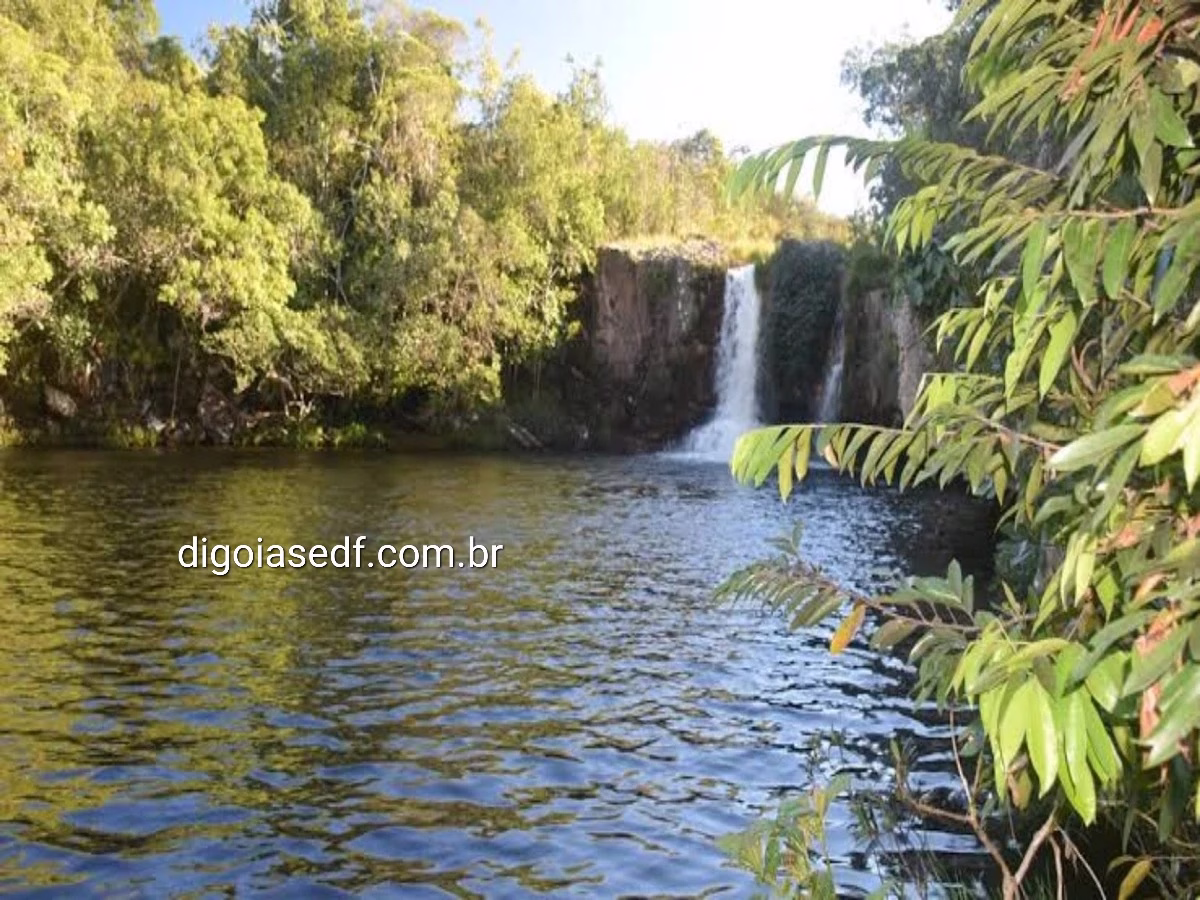 Cachoeira São Bento em Alto Paraíso Goiás, onde o jovem morreu afogado.
