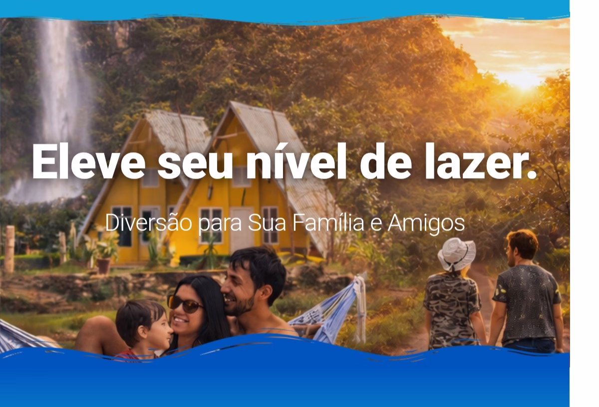 Chalés, Cachoeira, Itiquira Park em Formosa Goiás.