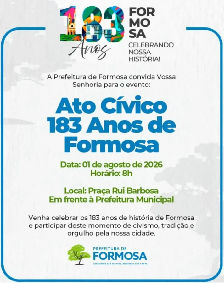 Formosa 183 anos