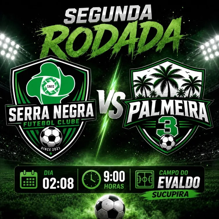 09:00 - Serra Negra F.C. vs Palmeira 3