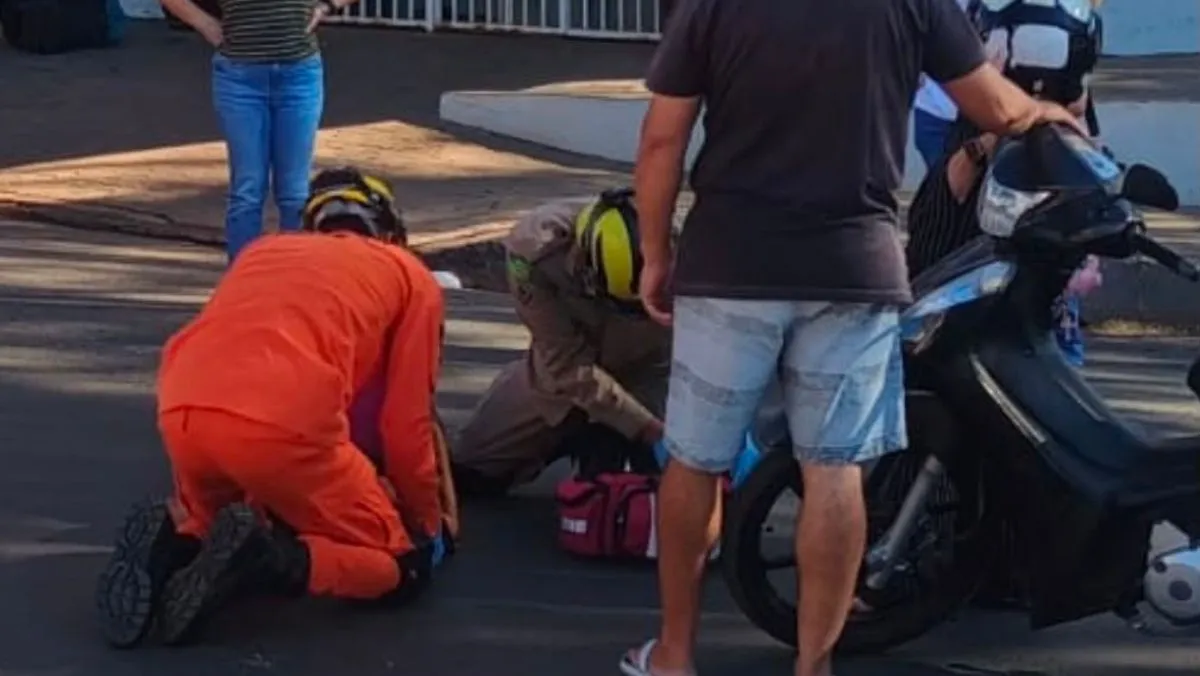 ​Ciclista de 31 anos fica ferida após colisão com carro no centro de Formosa