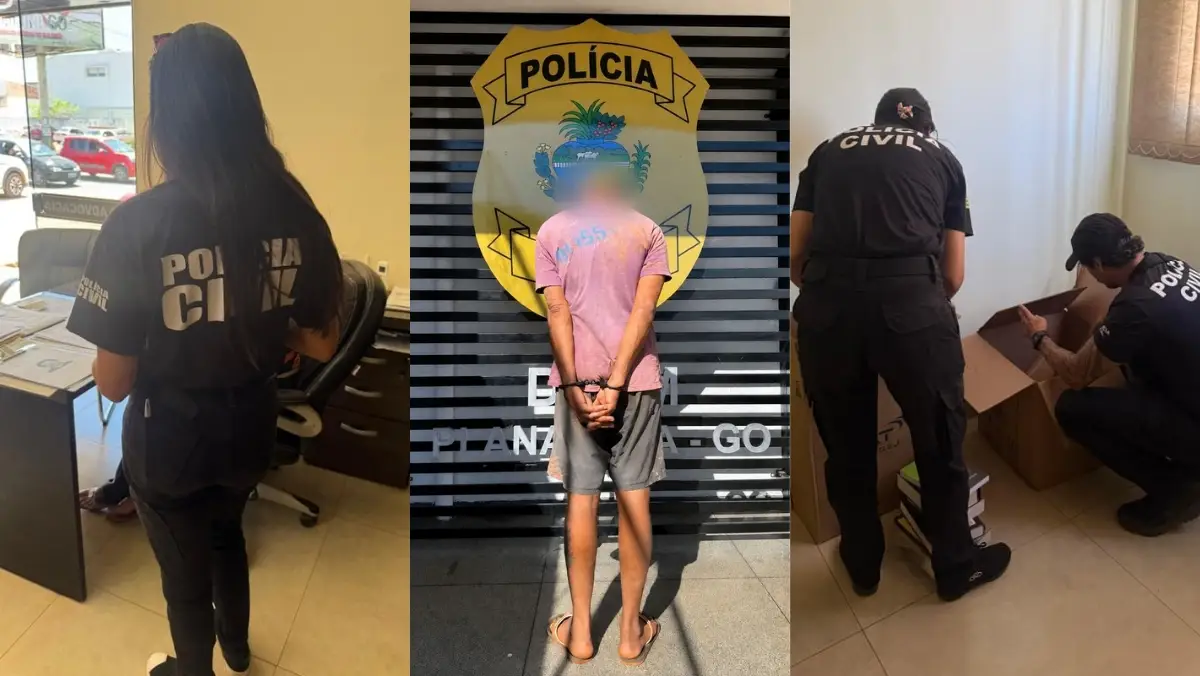 Acusados de violência doméstica e estupro em Planaltina de Goiás.