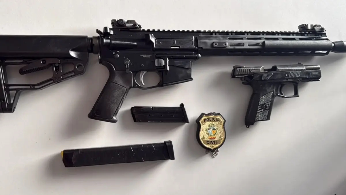 ​​Operação Garantia da Ordem Apreende Armas e Veículo Utilizados em Quádruplo Homicídio no Parque Lago, em Formosa