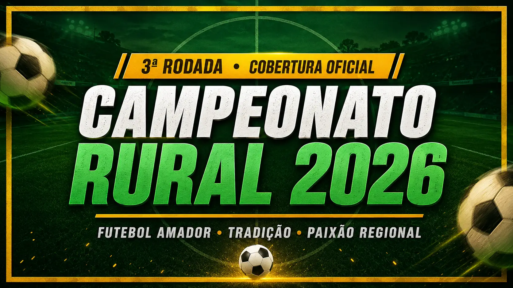 Resultados e confrontos da 4ª rodada do campeonato Rural 2026.