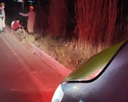 Capotamento na GO 430 entrada oeste de Formosa, carro saiu da pista e capotou.