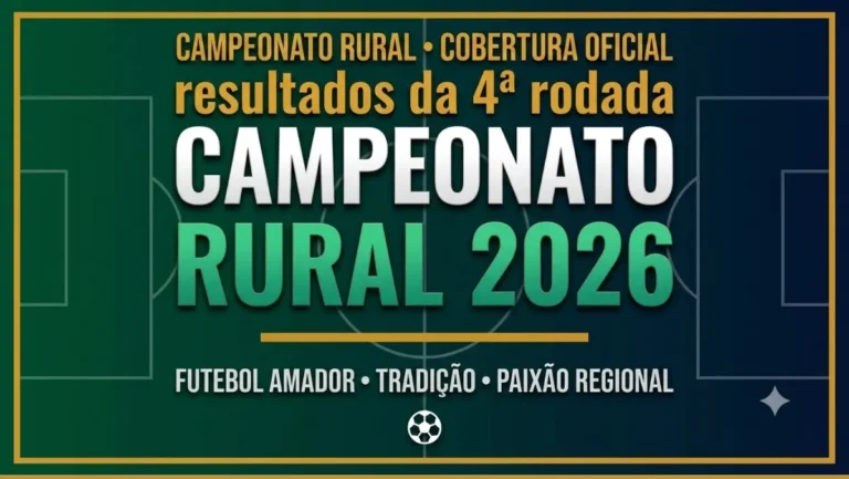 Campeonato Rural 2026 em Formosa resultados e próximos confrontos.
