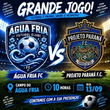 10:00 - Água Fria FC vs Projeto Paranã FC