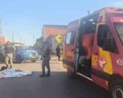 Acidente com morte no Setor Nordeste saída para o Itiquira. Mulher morreu após acidente.