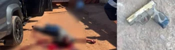Carro e corpos dos homens assassinados em Formosa no Parque Lago.