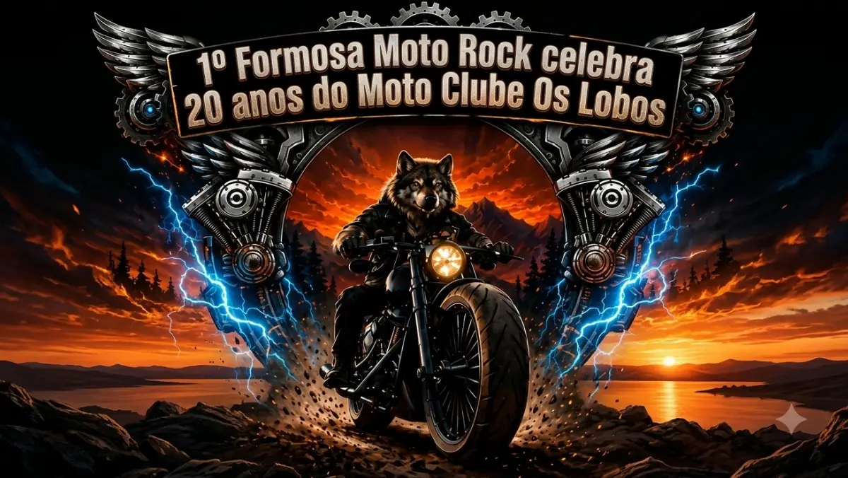 ​1º Formosa Moto Rock celebra 20 anos do Moto Clube Os Lobos