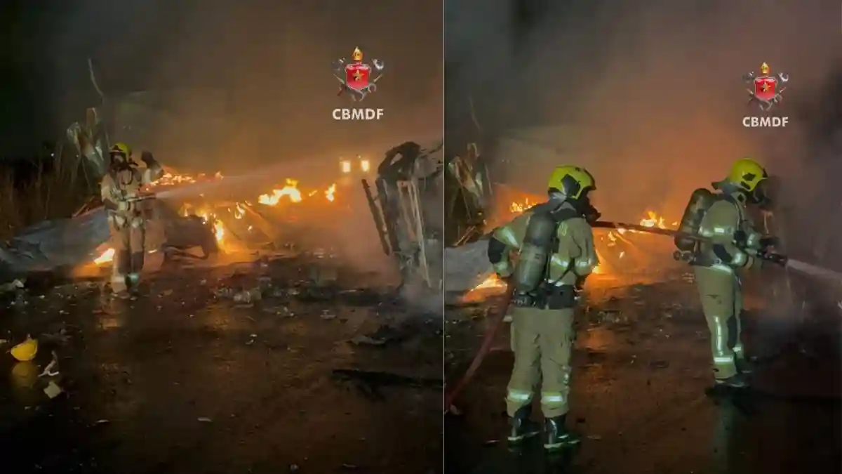 Colisão entre dois caminhões deixa dois mortos no Engenho das Lajes.