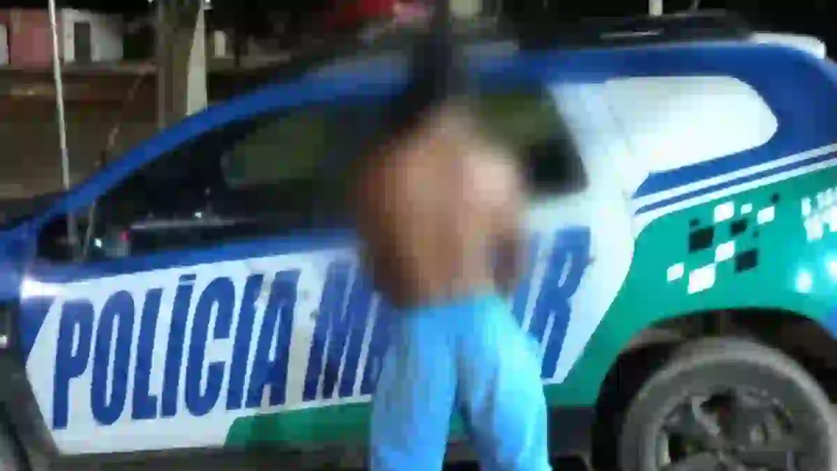 Polícia Militar prende homem suspeito de agredir a irmã durante ocorrência de violência doméstica em Formosa.