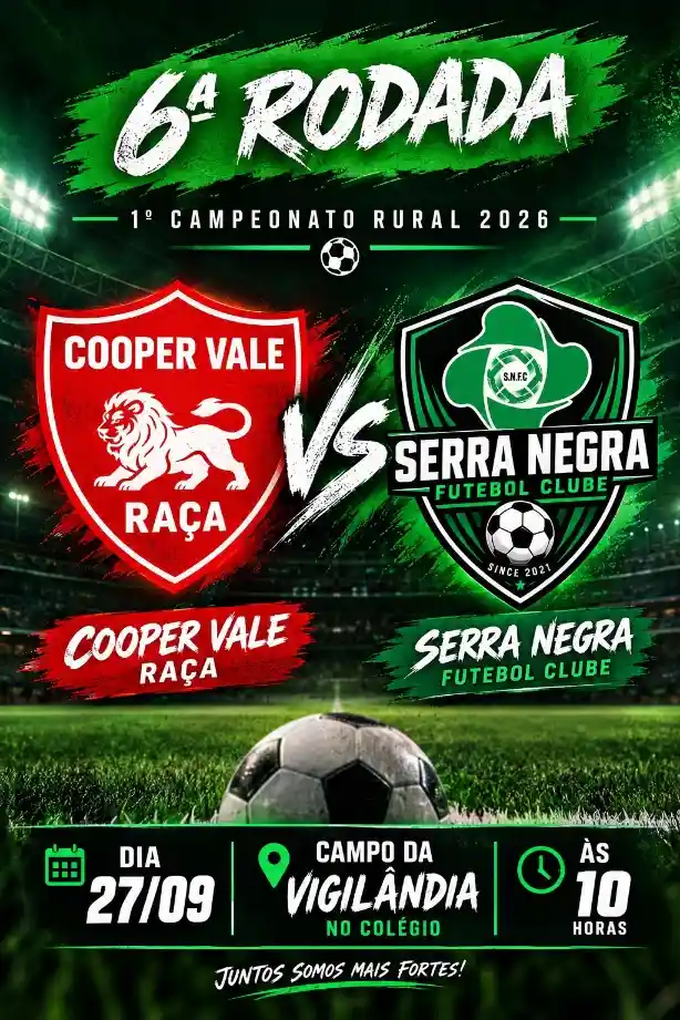 10:00 - Cooper Vale Raça vs Serra Negra FC