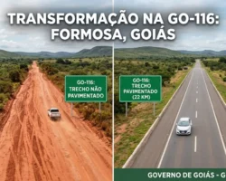 Goinfra assina Ordem de Serviço para asfaltar mais 22 km da GO-116 em Formosa, do entroncamento da GO-524 até o km 22. Veja os detalhes da obra!