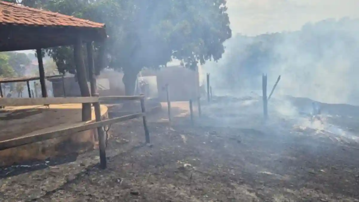 Incêndio em vegetação no Setor Bela Vista em Formosa