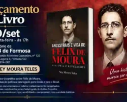 Lançamento do livro Ancestrais e Vida de Félix de Moura, de Ney Moura Teles, acontece nesta quinta-feira em Formosa.