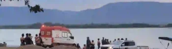 Barragem do Rio Paranã, em Formosa, onde homem de 63 anos morreu afogado após entrar na água.