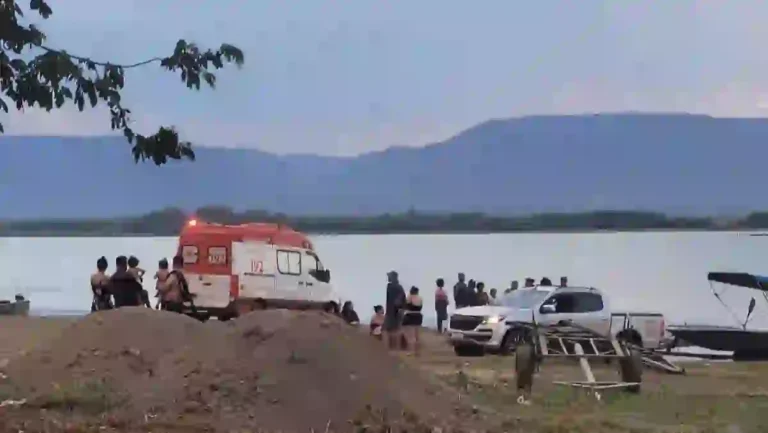 Barragem do Rio Paranã, em Formosa, onde homem de 63 anos morreu afogado após entrar na água.