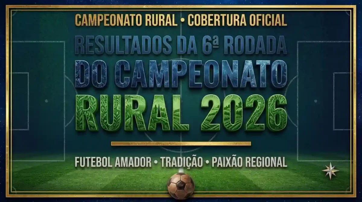 Resultados da 6ª rodada do Campeonato Rural 2026.