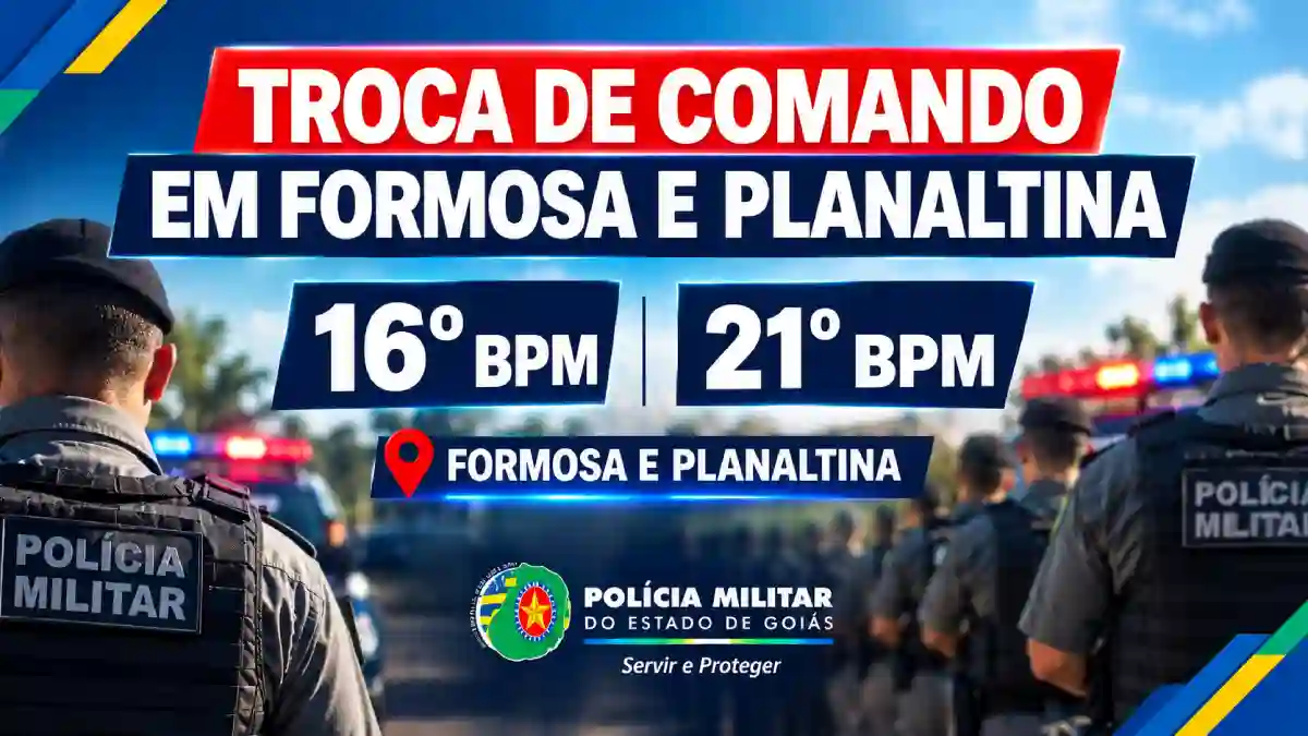 Passagem de comando do 16º e 21º BPM da Polícia Militar em Formosa.
