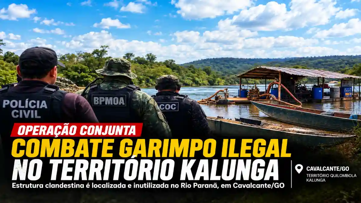 Garimpo ilegal no Território Kalunga é alvo de operação em Cavalcante