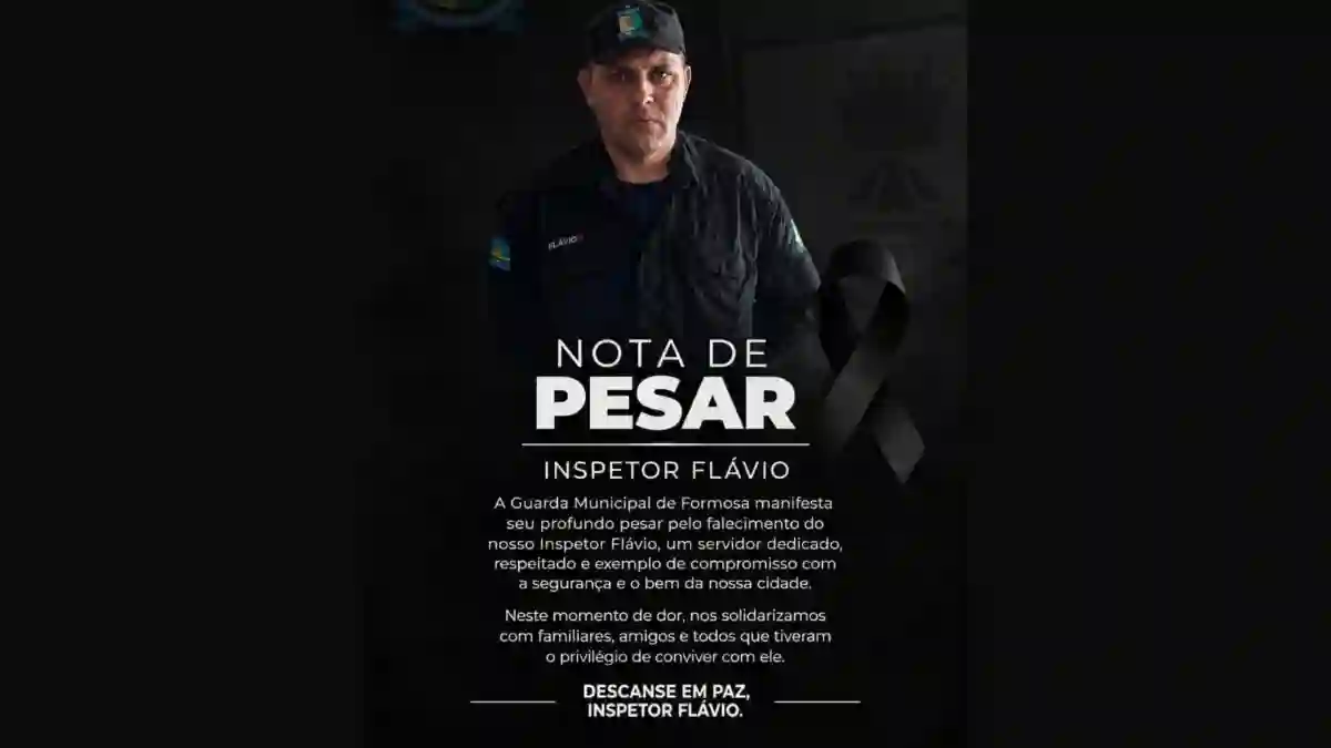 Morte do Inspetor Flávio, da Guarda Municipal de Formosa.