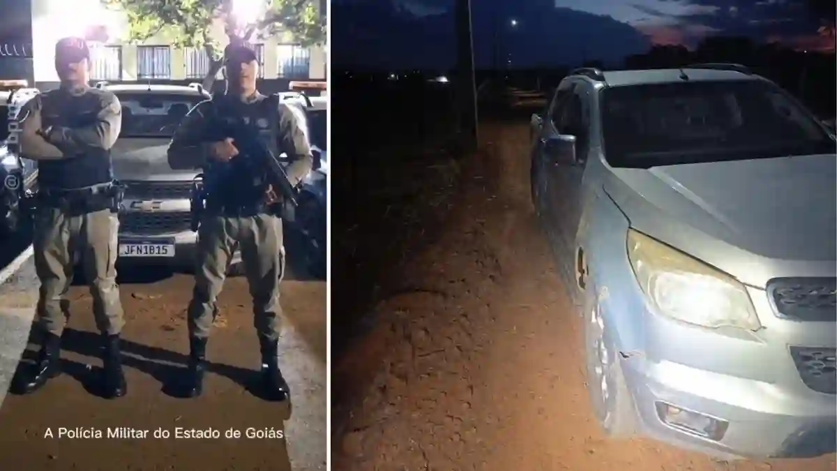 Caminhonete recuperada em Formosa após investigação de falsa comunicação de roubo.
