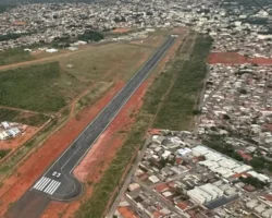 Interdição do aeródromo de Formosa após fiscalização da ANAC.