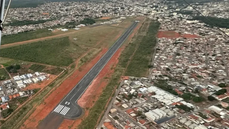Interdição do aeródromo de Formosa após fiscalização da ANAC.
