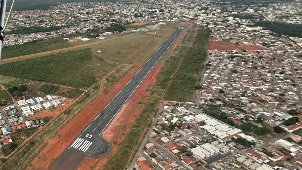 Interdição do aeródromo de Formosa após fiscalização da ANAC.