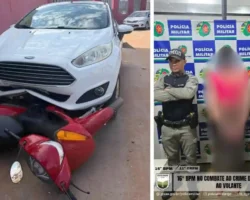 Mulher presa em Formosa após acidente, agressões e ameaças.