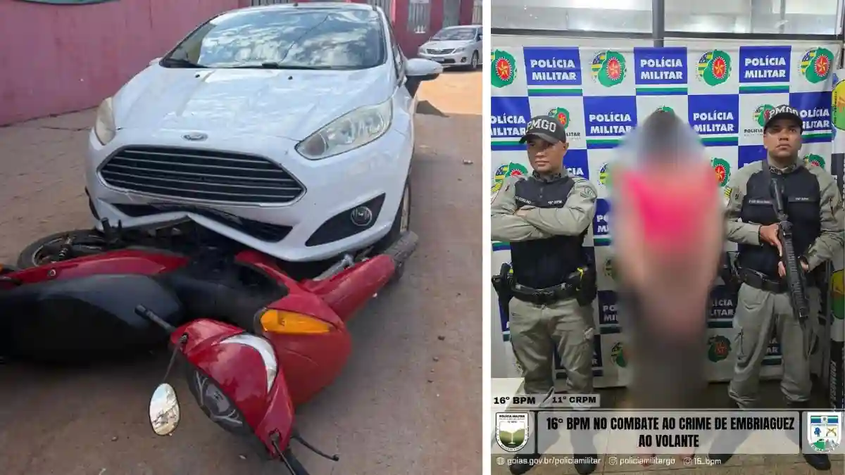 Mulher presa em Formosa após acidente, agressões e ameaças.